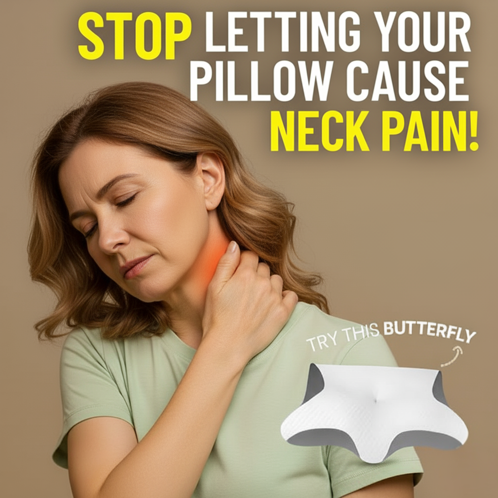 Orthopedic Memory Foam Neck Pillow for Sleep and Support