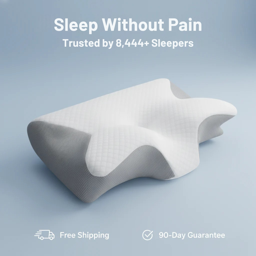 Orthopedic Memory Foam Neck Pillow for Sleep and Support